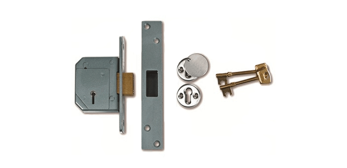 a British Standard mortice lock for front and back doors