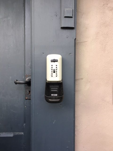 key safe installed on a residential property in Basildon